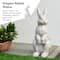 Glitzhome® 22.75" MGO White Standing Rabbit Statue